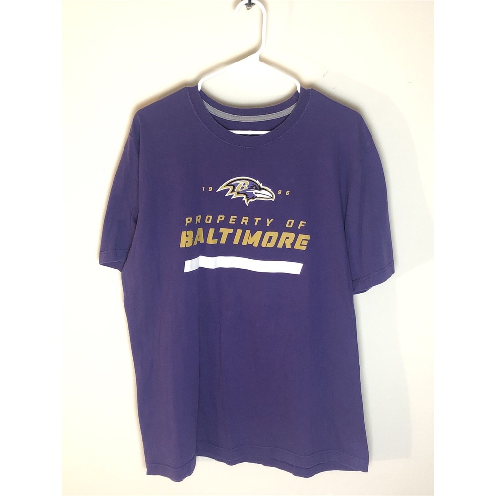 Property of Baltimore Ravens Nike T-Shirt Purple Size XL